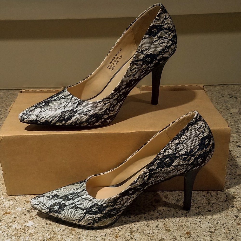Boston Design Studio Lace Pumps